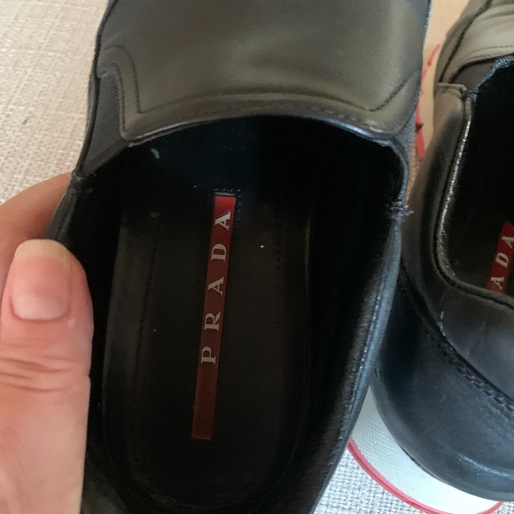 COPY - Prada Leather Slip-On Sneaker Size 38 - Picture 7 of 8